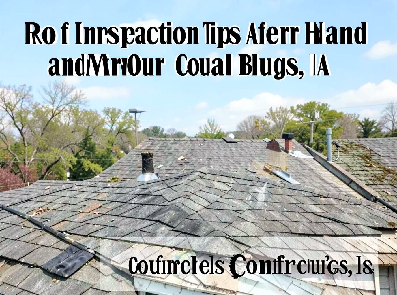 Roof Inspection Tips After Hail and Windstorms in Council Bluffs, IA